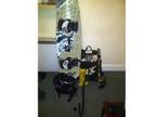Cabrinha 9m crossbow kite,  board and harness. 2009 model....